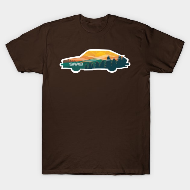 Saab Landscape T-Shirt by Saabmania